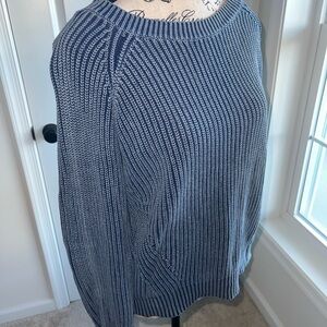 Philosophy Blue Wash Shaker Knit Cotton Sweater